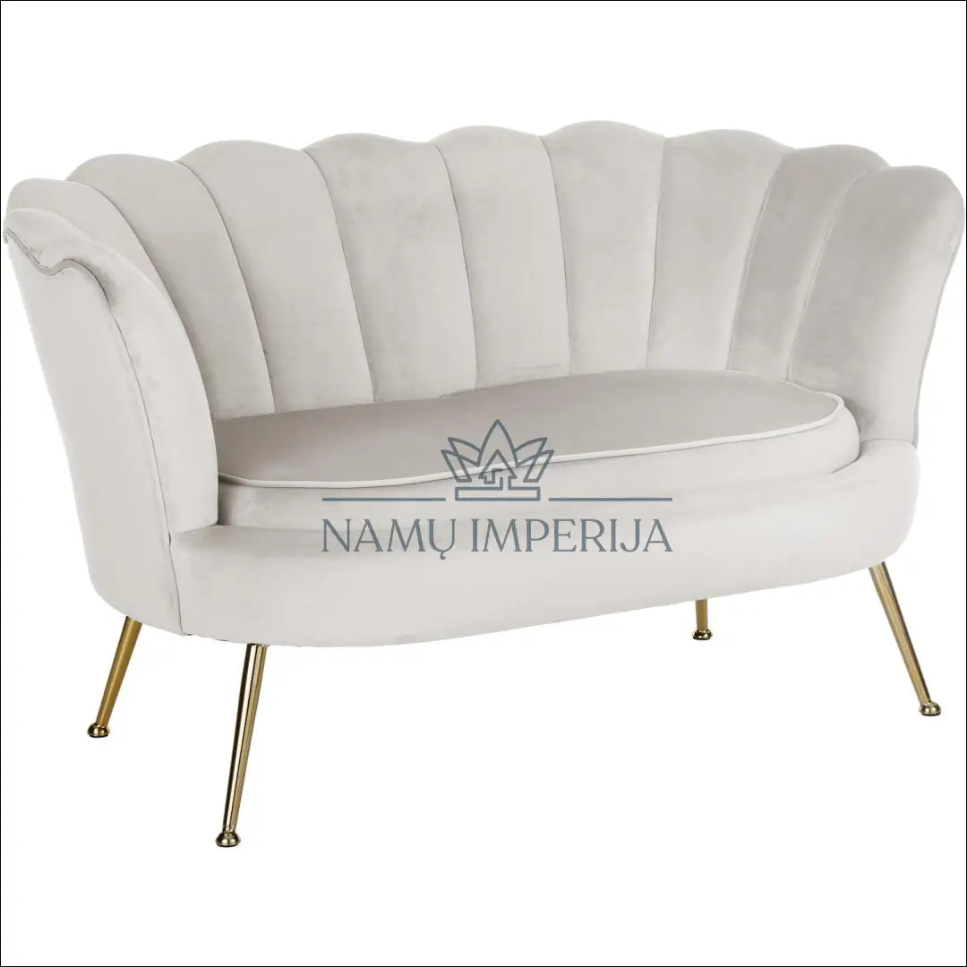 Sofa MI195 - €355 Save 50% __label:Pristatymas 1-2 d.d., color-auksine, color-smelio, material-aksomas,