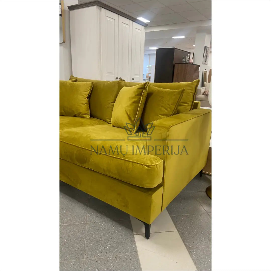 Sofa MI265 - €710 Save 10% __label:Pristatymas 1-2 d.d., color-geltona, color-zalia, material-aksomas,