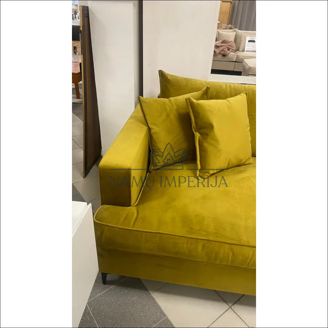 Sofa MI265 - €710 Save 10% __label:Pristatymas 1-2 d.d., color-geltona, color-zalia, material-aksomas,