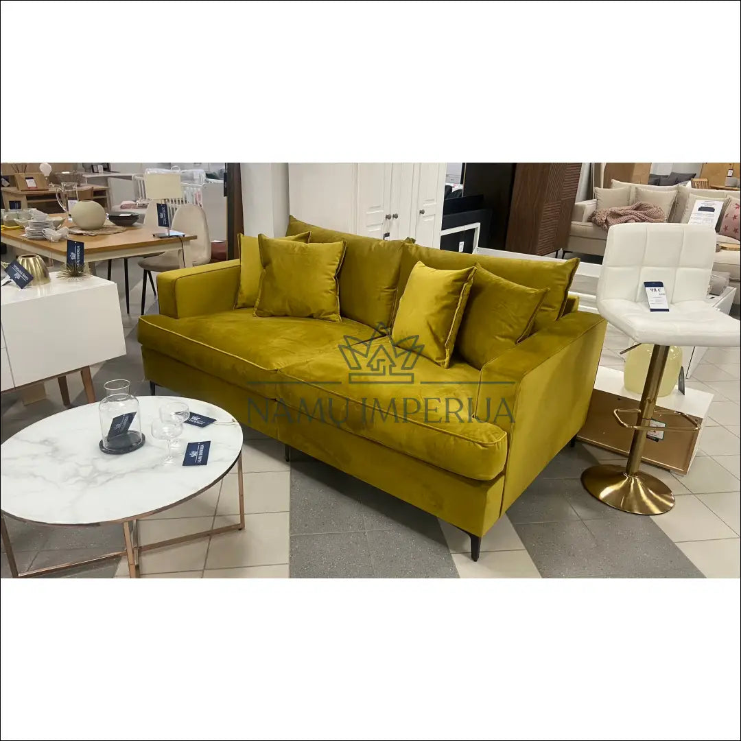 Sofa MI265 - €710 Save 10% __label:Pristatymas 1-2 d.d., color-geltona, color-zalia, material-aksomas,