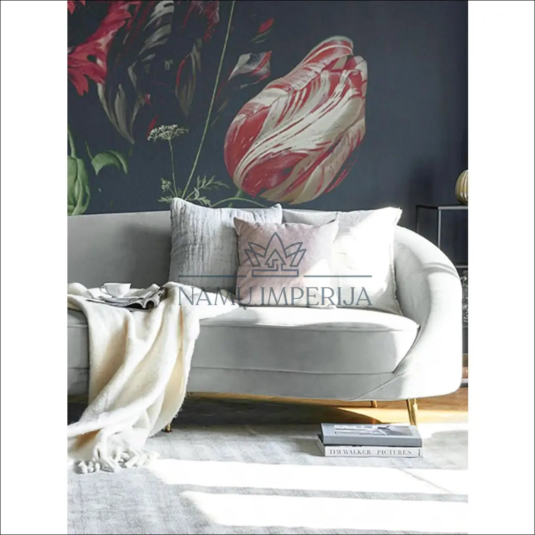 Sofa MI289 - €735 Save 65% __label:Pristatymas 1-2 d.d., color-pilka, material-aksomas, material-poliesteris,