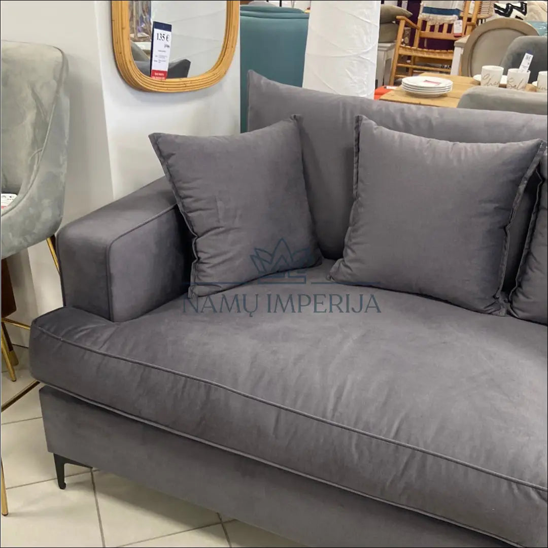 Sofa MI441 - €796 Save 10% __label:Pristatymas 1-2 d.d., color-pilka, material-aksomas, minkšti, notouch10 Virš