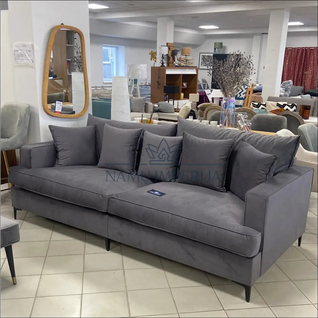 Sofa MI441 - €796 Save 10% __label:Pristatymas 1-2 d.d., color-pilka, material-aksomas, minkšti, notouch10 Virš