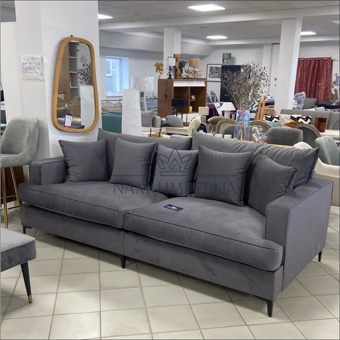 Sofa MI441 - €796 Save 10% __label:Pristatymas 1-2 d.d., color-pilka, material-aksomas, minkšti, notouch10 Virš