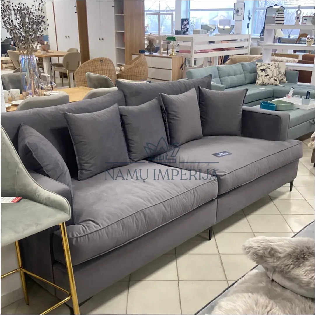 Sofa MI441 - €796 Save 10% __label:Pristatymas 1-2 d.d., color-pilka, material-aksomas, minkšti, notouch10 Virš