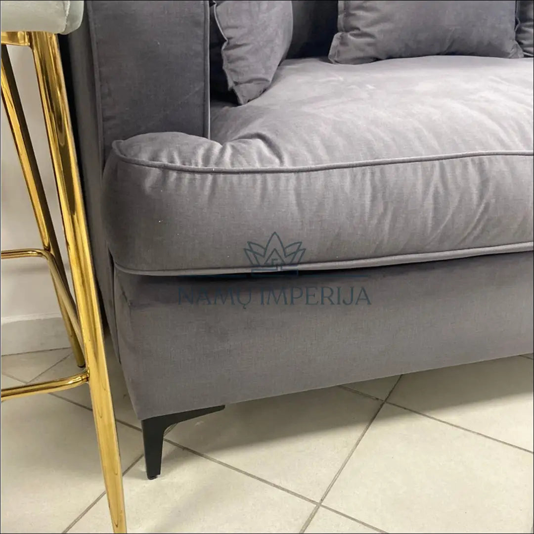 Sofa MI441 - €796 Save 10% __label:Pristatymas 1-2 d.d., color-pilka, material-aksomas, minkšti, notouch10 Virš