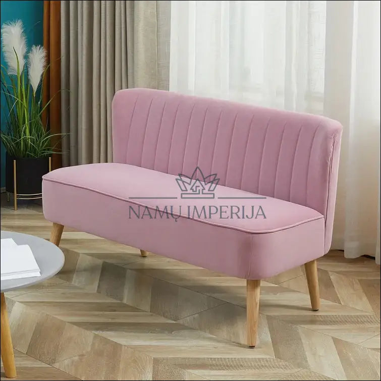 Sofa MI467 - €190 Save 50% 100-200, color-rozine, material-aksomas, material-poliesteris, minksti €100 to €200