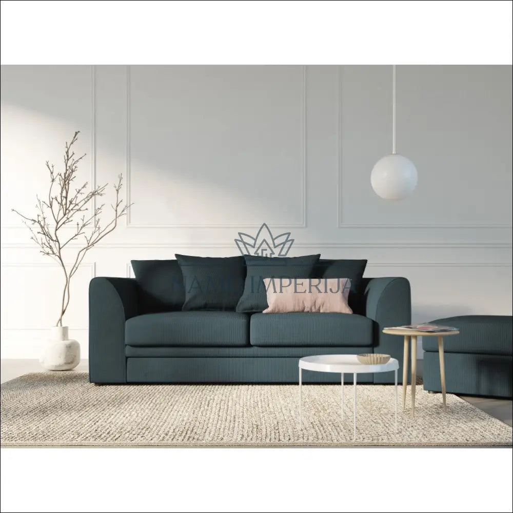 Sofa MI489 - €750 Save 50% __label:Pristatymas 1-2 d.d., color-melyna, material-aksomas, minksti, over-200 Virš