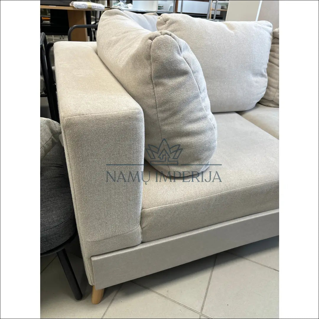 Sofa MI605 - €80 50-100, __label:Pristatymas 1-2 d.d., color-kremas, material-gobelenas, pazeistas €50 to €100