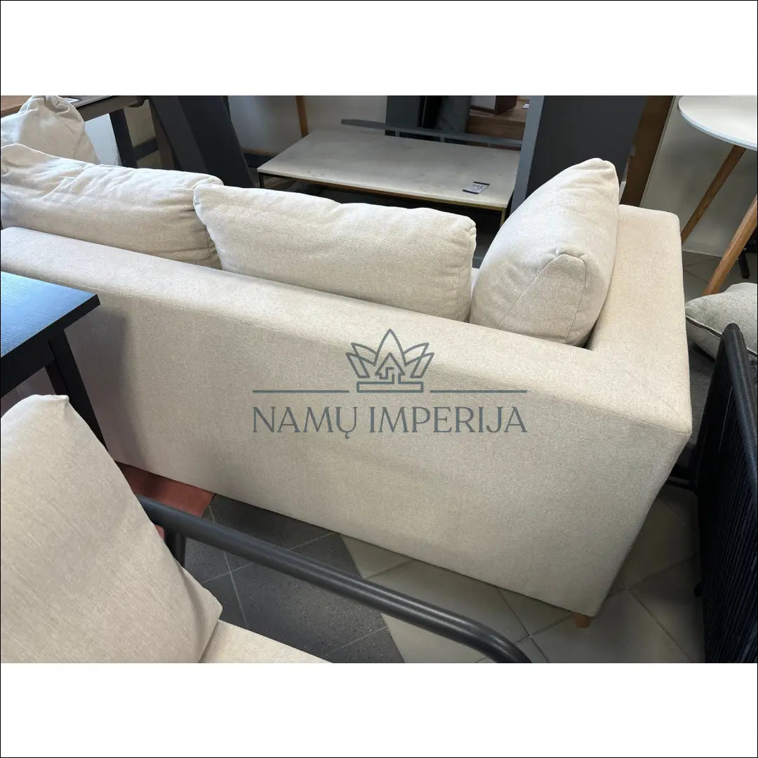 Sofa MI605 - €80 50-100, __label:Pristatymas 1-2 d.d., color-kremas, material-gobelenas, pazeistas €50 to €100