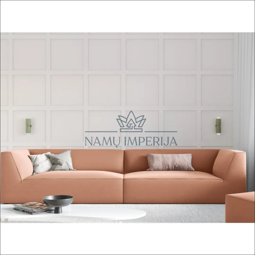 Sofa MI643 - €610 Save 50% __label:Pristatymas 1-2 d.d., color-rozine, material-aksomas, minksti, over-200 Virš