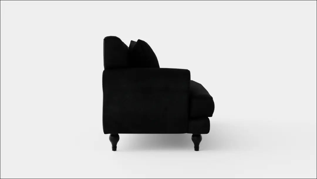 Sofa MI799 - €345 Save 50% __label:Pristatymas 1-2 d.d., color-juoda, material-aksomas, material-poliesteris, minksti