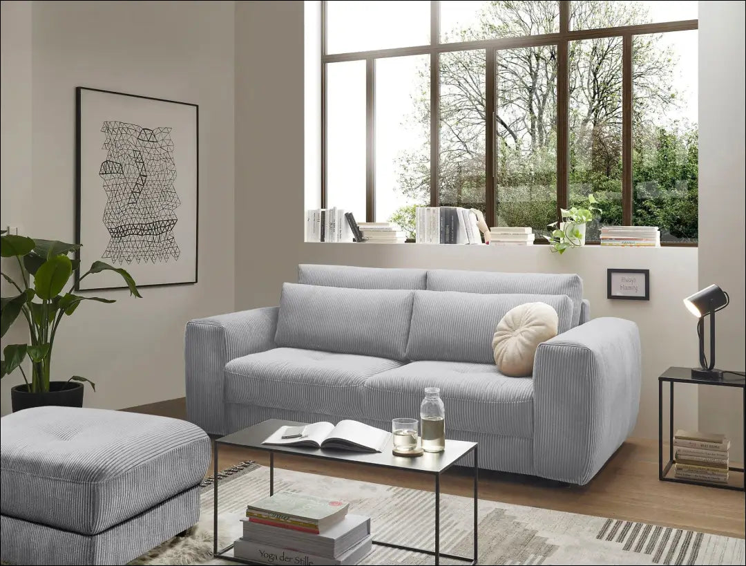 Sofa MI930 - €645 Save 50% __label:Pristatymas 1-2 d.d., color-pilka, material-poliesteris, minksti, nailonas Virš €200