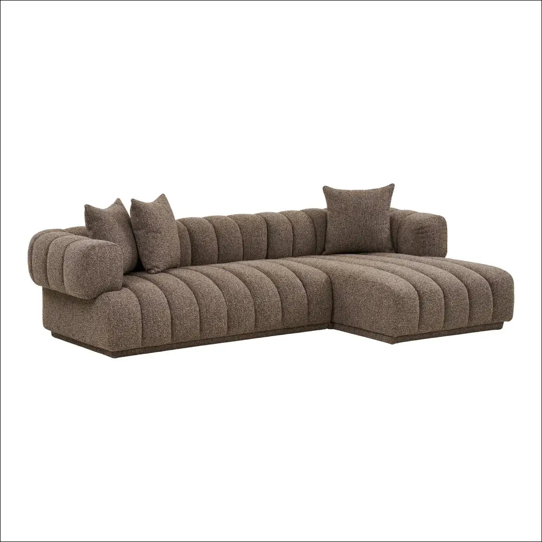Sofa su 3 pagalvėlėmis dešininė ruda RD160 - €2,253 Save 15% __label:Pristatymas 5-14 d.d., Lounge sofas, nordic,