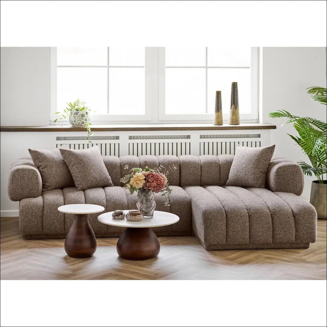 Sofa su 3 pagalvėlėmis dešininė ruda RD160 - €2,253 Save 15% __label:Pristatymas 5-14 d.d., Lounge sofas, nordic,