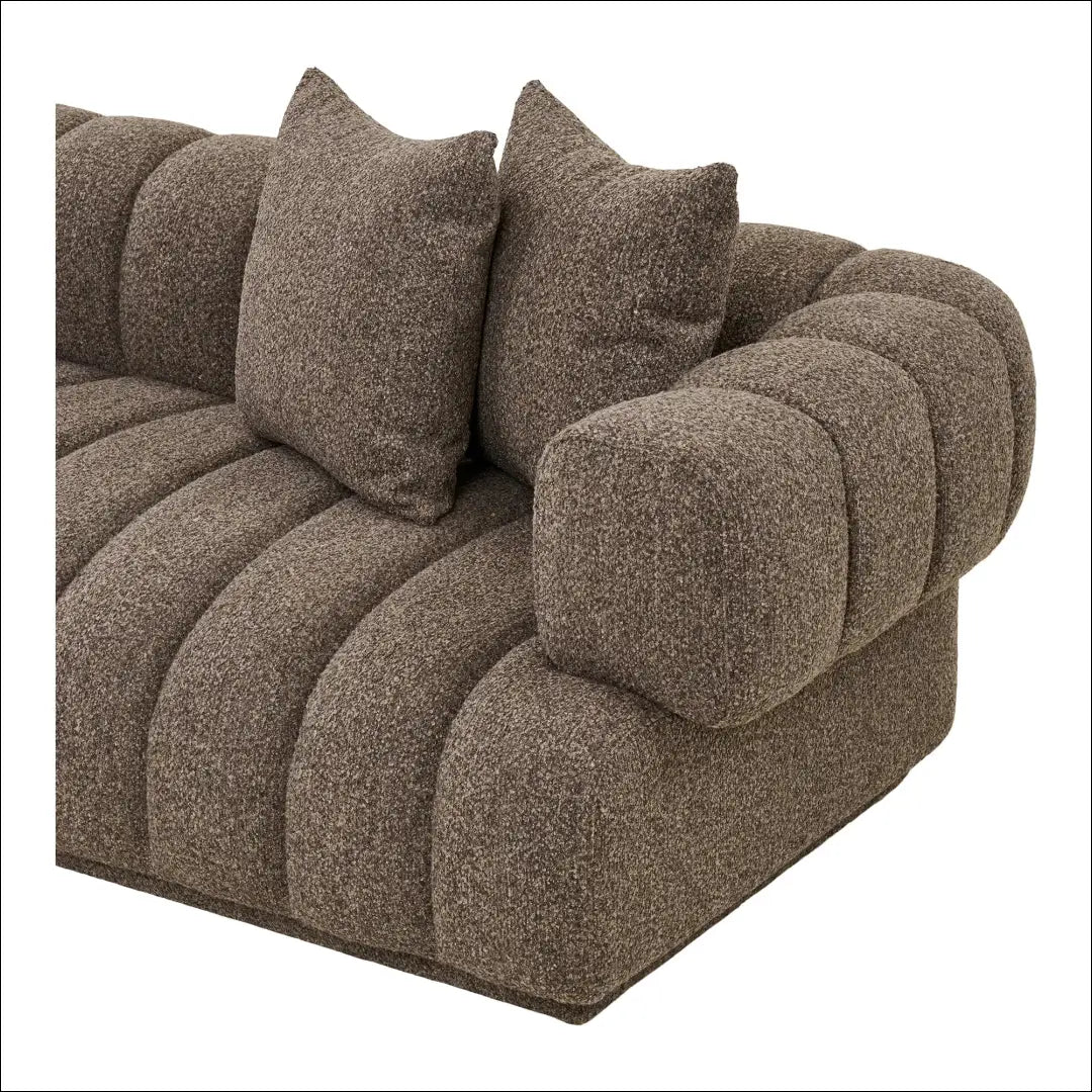 Sofa su 3 pagalvėlėmis kairėn ruda RD159 - €2,253 Save 15% __label:Pristatymas 5-14 d.d., Lounge sofas, nordic,