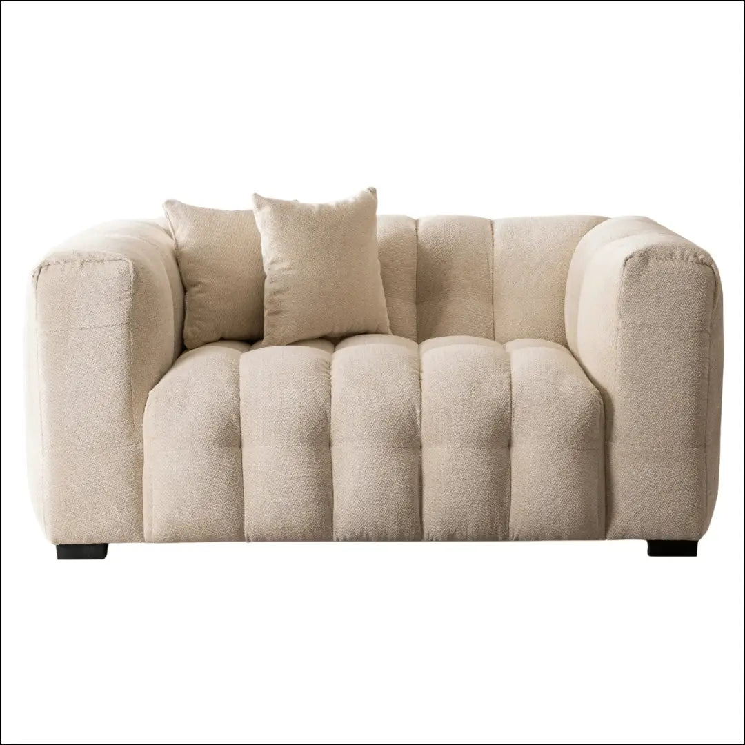 Sofa su audiniu kreminės spalvos TE926 - €965 Save 15% __label:Pristatymas 5-14 d.d., elite, over-200, spalva-kremine,