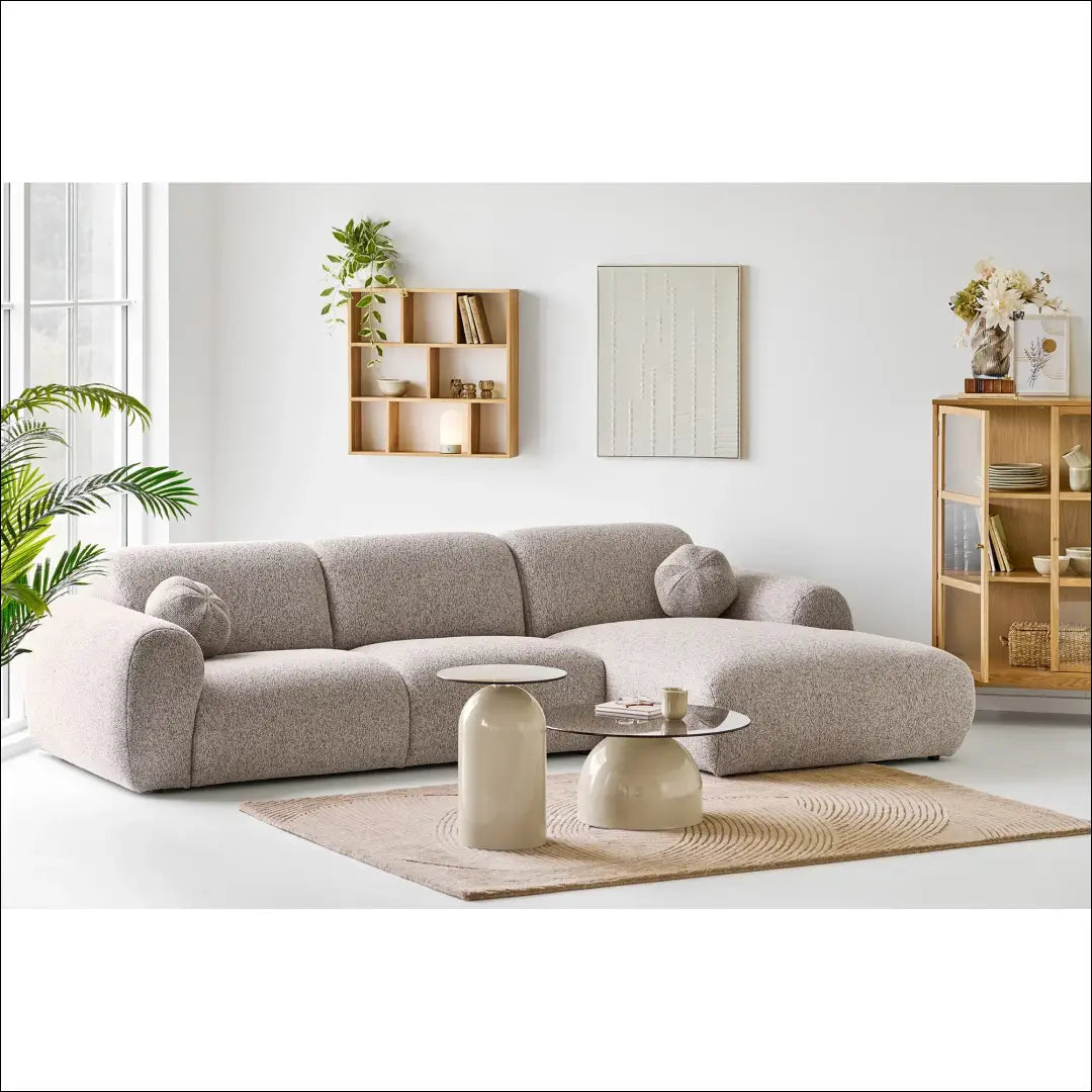 Sofa su dviem pagalvėlėmis dešininė akmens pilkumo RD165 - €2,105 Save 15% __label:Pristatymas 5-14 d.d., Akmens