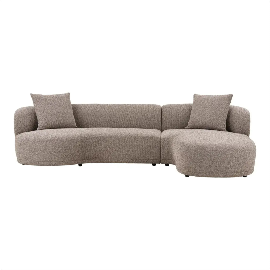 Sofa su dviem pagalvėlėmis dešininė ruda RD158 - €2,306 Save 15% __label:Pristatymas 5-14 d.d., Lounge sofas, nordic,