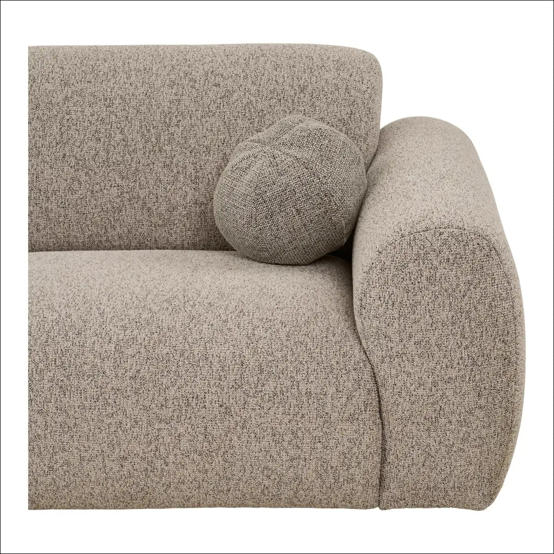 Sofa su dviem pagalvėlėmis kairėn akmens pilka RD164 - €2,105 Save 15% __label:Pristatymas 5-14 d.d., Akmens spalvos