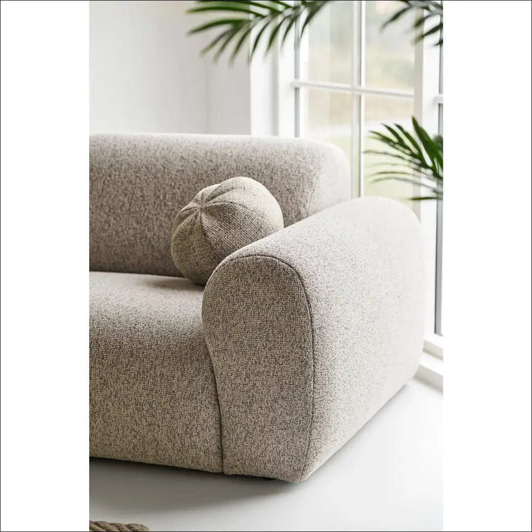 Sofa su dviem pagalvėlėmis kairėn akmens pilka RD164 - €2,105 Save 15% __label:Pristatymas 5-14 d.d., Akmens spalvos
