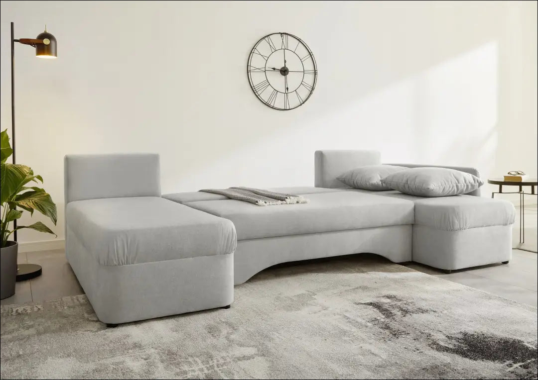 Sofa su miegama funkcija MI927 - €450 Save 50% __label:Pristatymas 1-2 d.d., color-pilka, kampai, material-poliesteris,