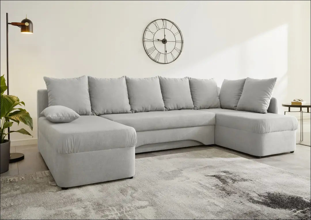 Sofa su miegama funkcija MI927 - €450 Save 50% __label:Pristatymas 1-2 d.d., color-pilka, kampai, material-poliesteris,