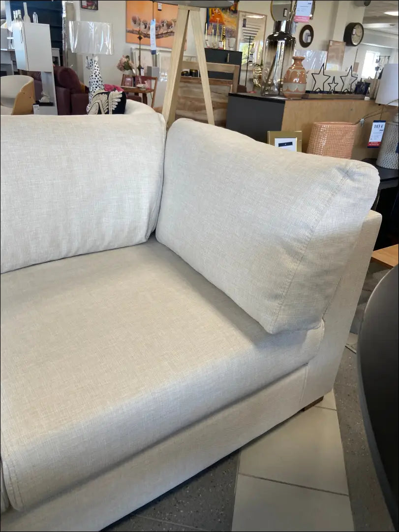 Sofa su šoniniu staliuku MI580 - €546 Save 65% __label:Pristatymas 1-2 d.d., color-kremas, color-ruda,