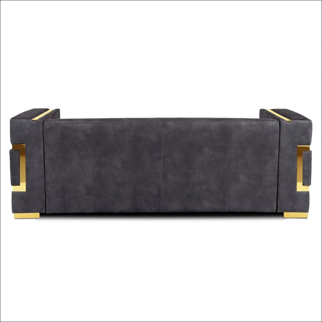 Sofa su veliūro audiniu juodos spalvos / auksinės TE1063 - €1,170 Save 15% __label:Pristatymas 5-14 d.d., elite,