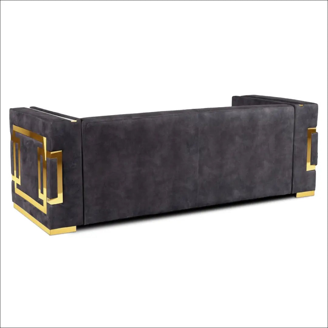 Sofa su veliūro audiniu juodos spalvos / auksinės TE1063 - €1,170 Save 15% __label:Pristatymas 5-14 d.d., elite,