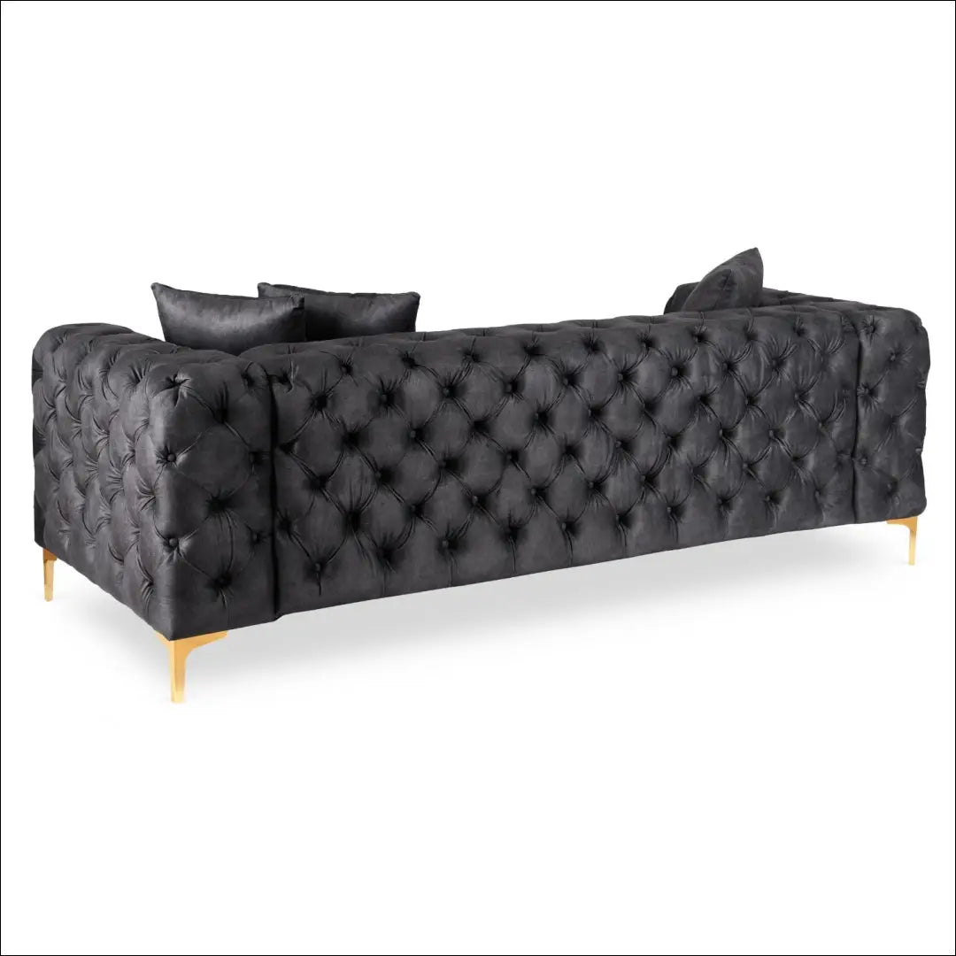 Sofa su veliūro audiniu juodos spalvos TE1071 - €854 Save 15% __label:Pristatymas 5-14 d.d., elite, over-200,