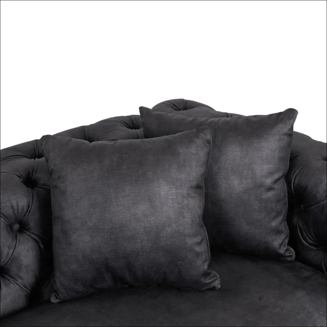 Sofa su veliūro audiniu juodos spalvos TE1071 - €854 Save 15% __label:Pristatymas 5-14 d.d., elite, over-200,
