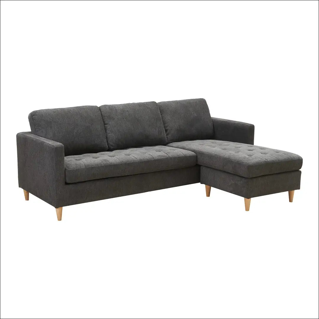 Sofa tamsiai pilka su natūralaus medžio kojelėmis RD200 - €634 Save 15% __label:Pristatymas 5-14 d.d., Lounge sofas,