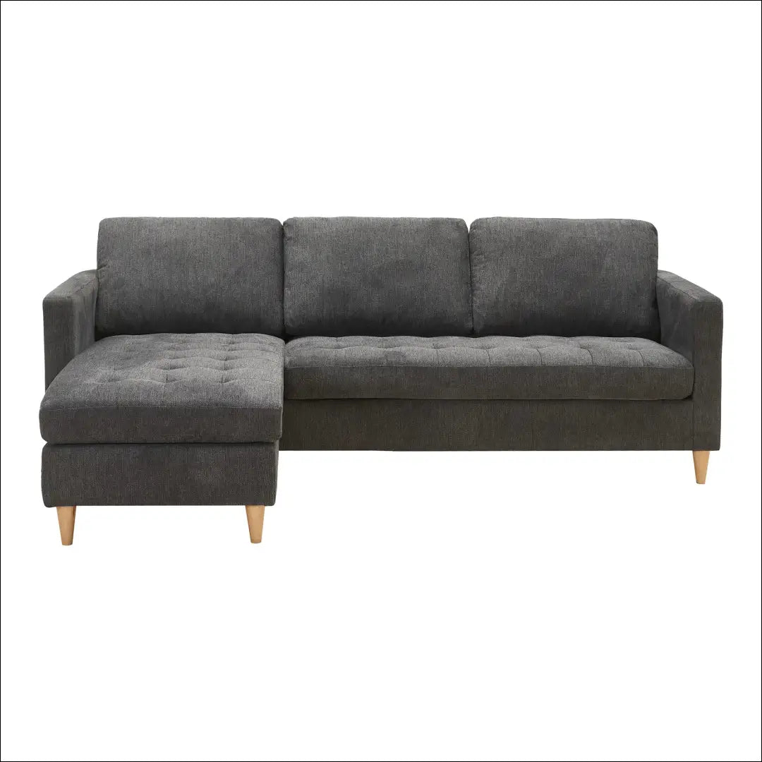 Sofa tamsiai pilka su natūralaus medžio kojelėmis RD200 - €634 Save 15% __label:Pristatymas 5-14 d.d., Lounge sofas,