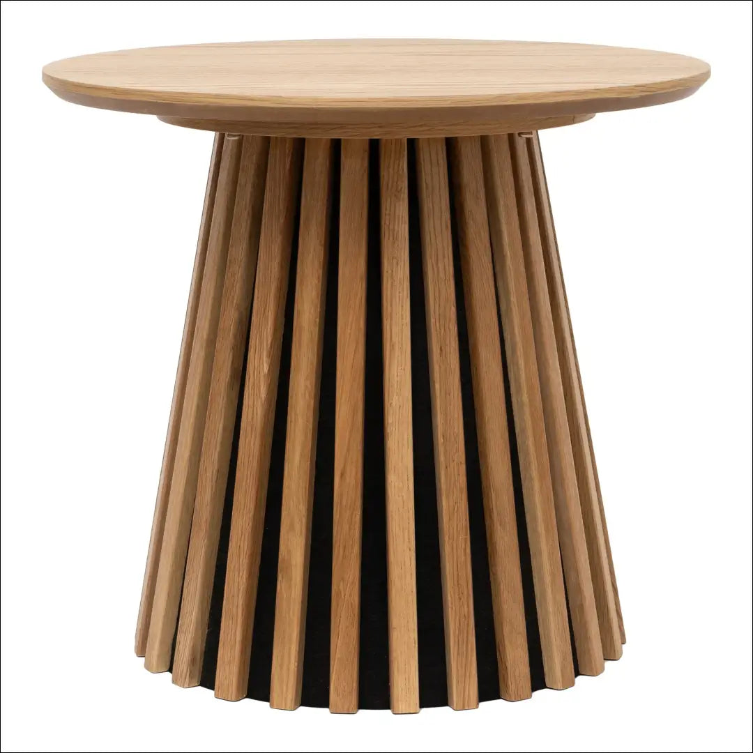 Šoninis staliukas ąžuolo fanera natūralus ø50x45 cm RD354 - €227 Save 15% nordic, over-200, Side tables, uzsakomi,