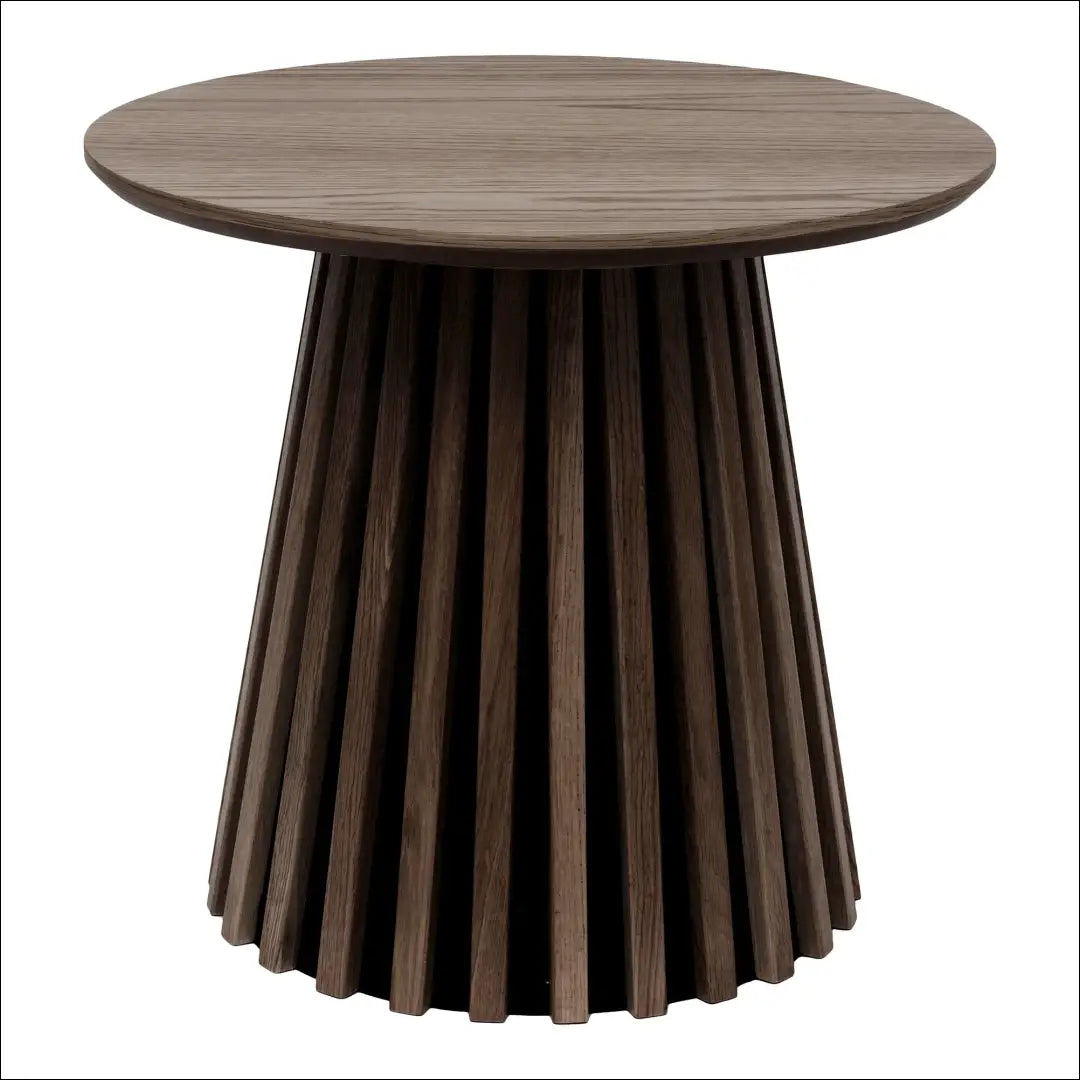 Šoninis staliukas ąžuolo fanera rūkytas ø50x45 cm RD355 - €227 Save 15% Dūminė, nordic, over-200, Side tables, uzsakomi
