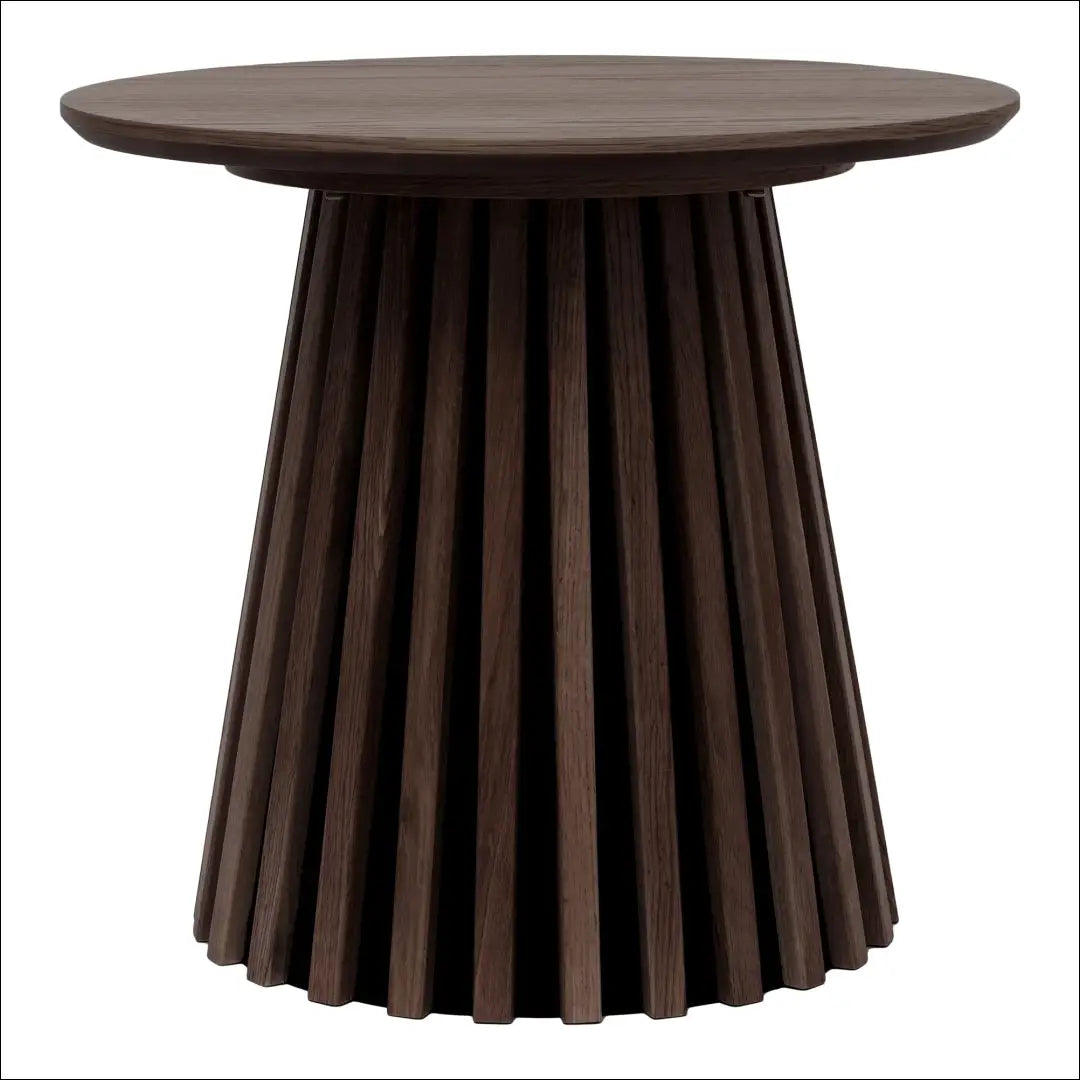 Šoninis staliukas ąžuolo fanera rūkytas ø50x45 cm RD355 - €227 Save 15% Dūminė, nordic, over-200, Side tables, uzsakomi