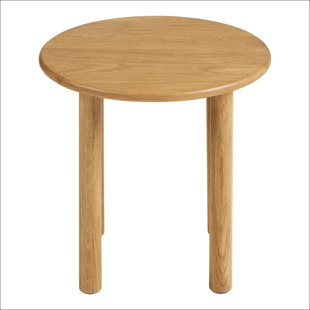 Šoninis staliukas ąžuolo spalvos natūralus ø40x40 cm RD381 - €90 Save 15% 50-100, Natūrali, nordic, Side tables,