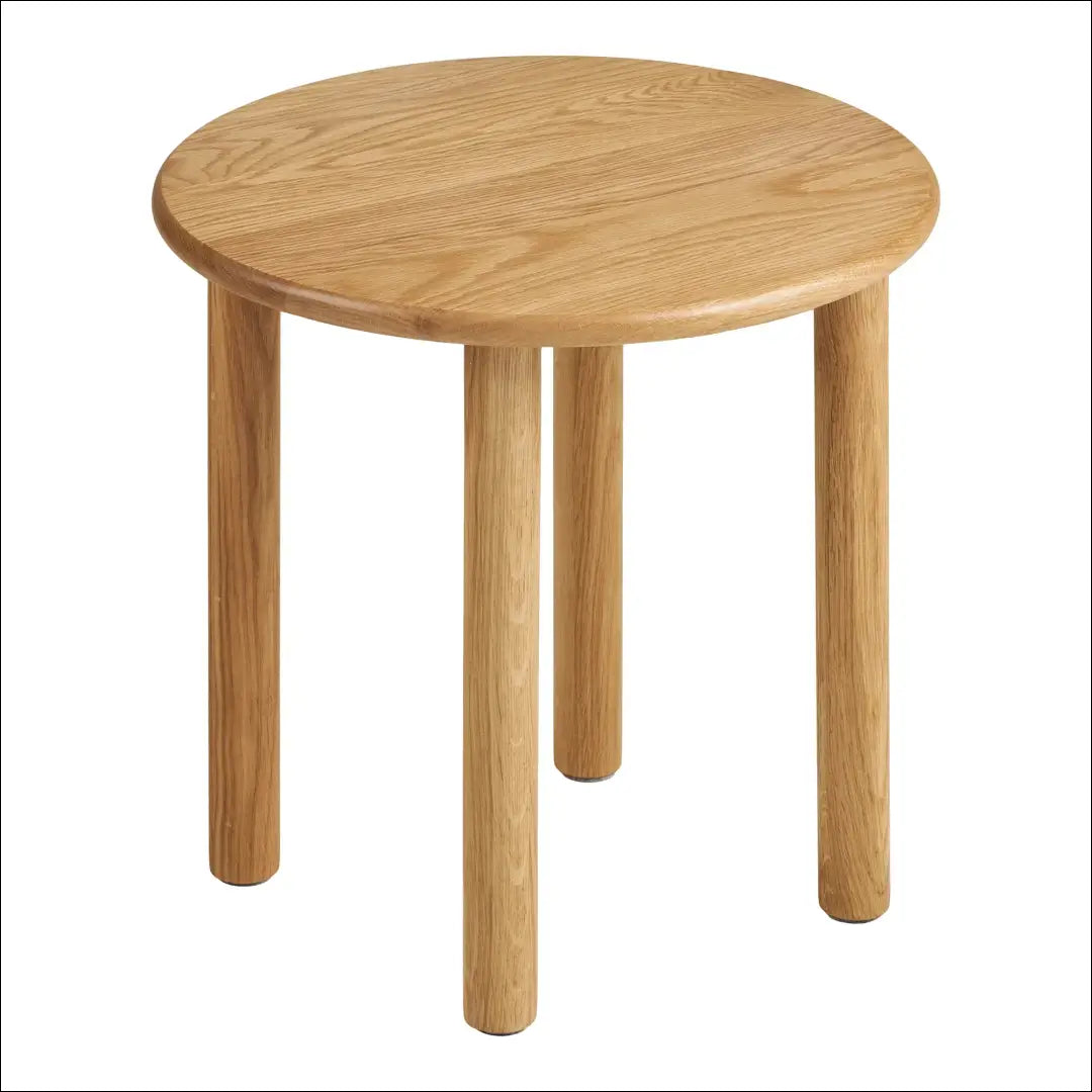 Šoninis staliukas ąžuolo spalvos natūralus ø40x40 cm RD381 - €90 Save 15% 50-100, Natūrali, nordic, Side tables,