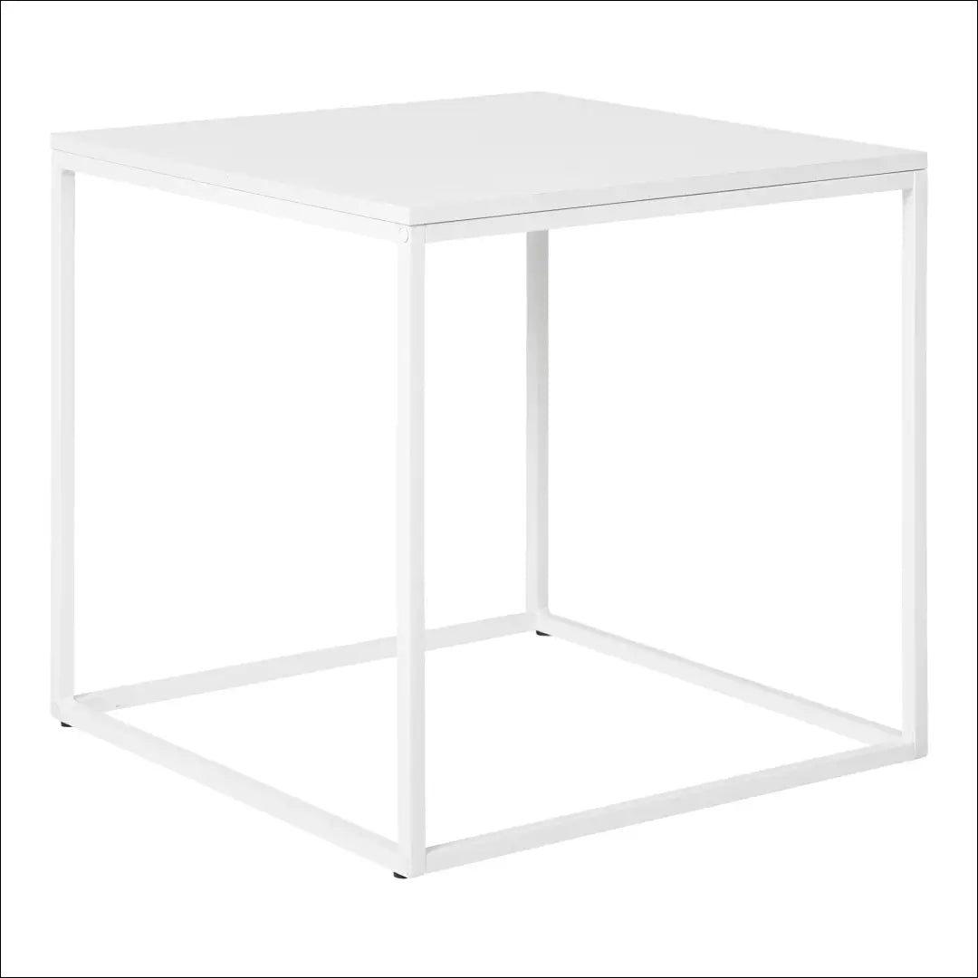 Šoninis staliukas baltas rėmas 45x45x45 cm RD323 - €39 Save 15% 25-50, Balta, nordic, Side tables, uzsakomi €25 to €50