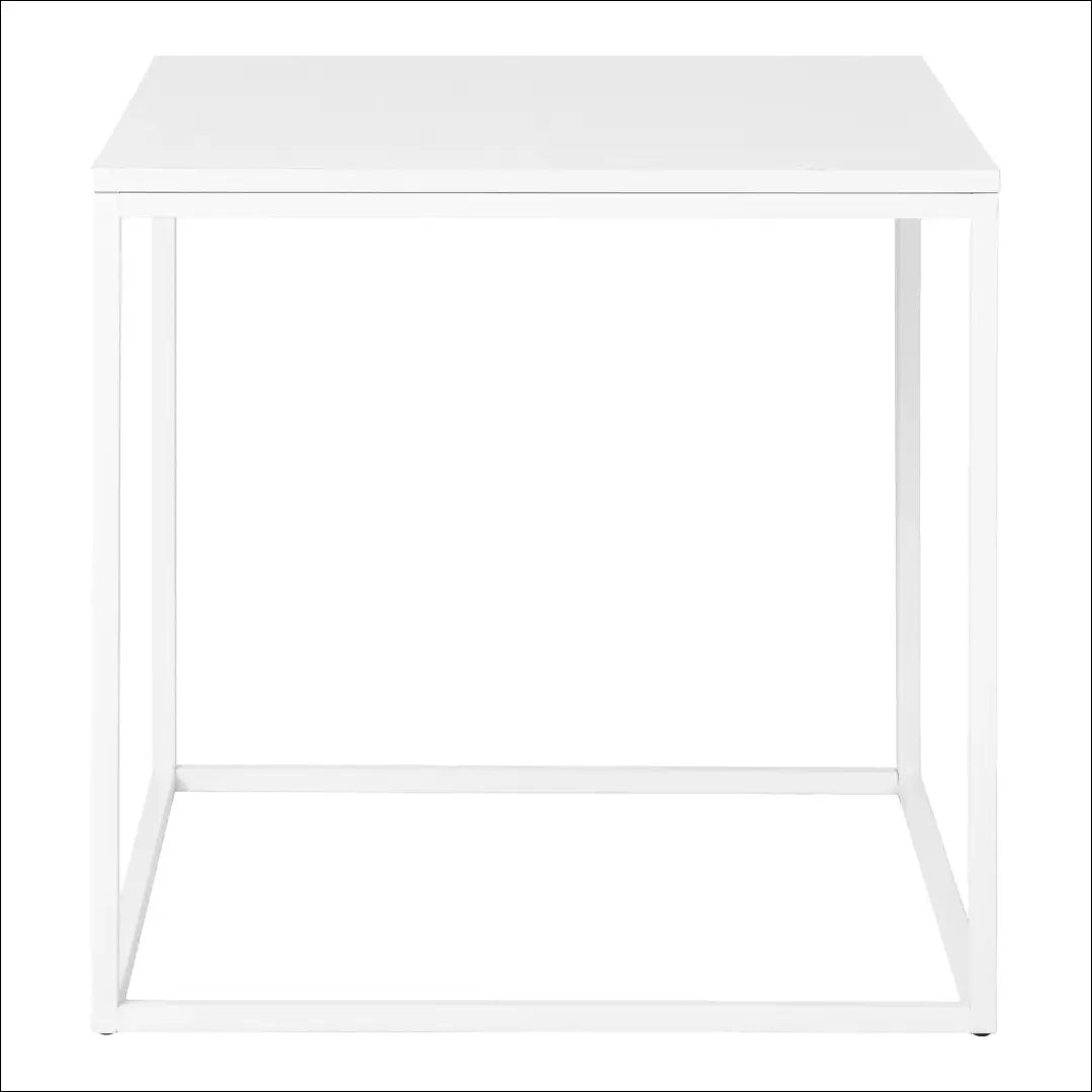 Šoninis staliukas baltas rėmas 45x45x45 cm RD323 - €39 Save 15% 25-50, Balta, nordic, Side tables, uzsakomi €25 to €50