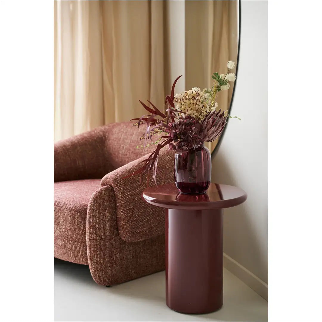 Šoninis staliukas bordo spalvos ø45x50 cm RD380 - €179 Save 15% 100-200, Bordeaux, nordic, Side tables, uzsakomi €100