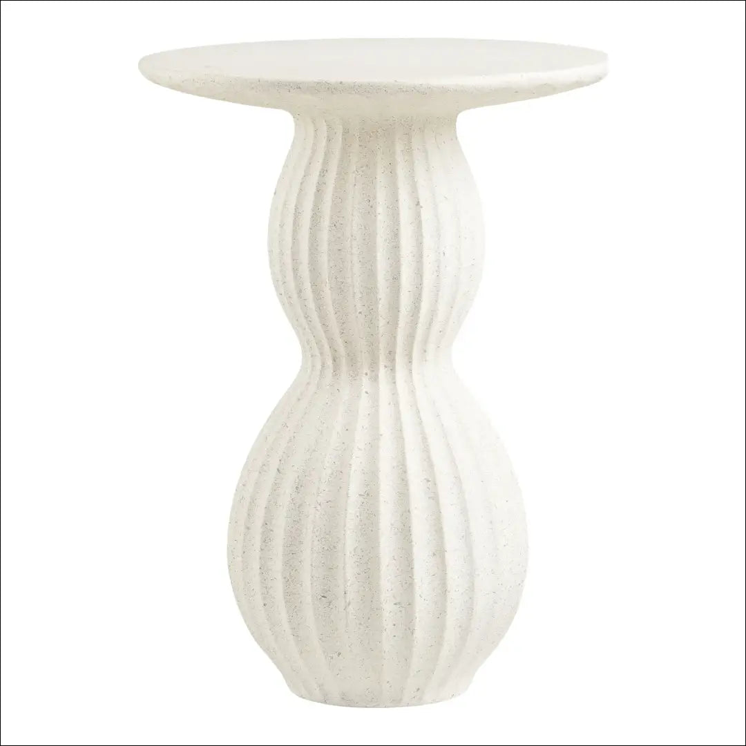 Šoninis staliukas fibrozinis baltas ø40x55 cm RD378 - €121 Save 15% 100-200, Balta, nordic, Side tables, uzsakomi €100