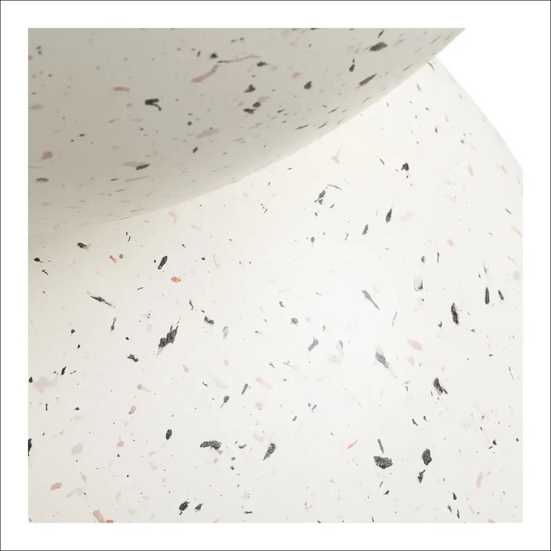 Šoninis staliukas fibrozinis molis teraco imitacija ø40x45 cm RD1115 - €114 Save 15% 100-200, nordic, Off balta, Side