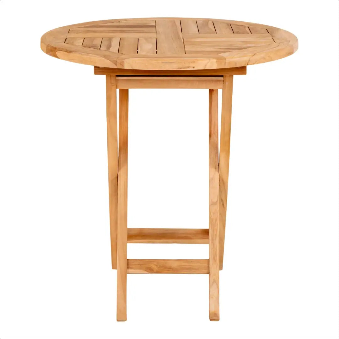 Šoninis staliukas iš tikmedžio natūralus ø70x75 cm RD1094 - €203 Save 15% __label:Pristatymas 5-14 d.d., Dining tables,