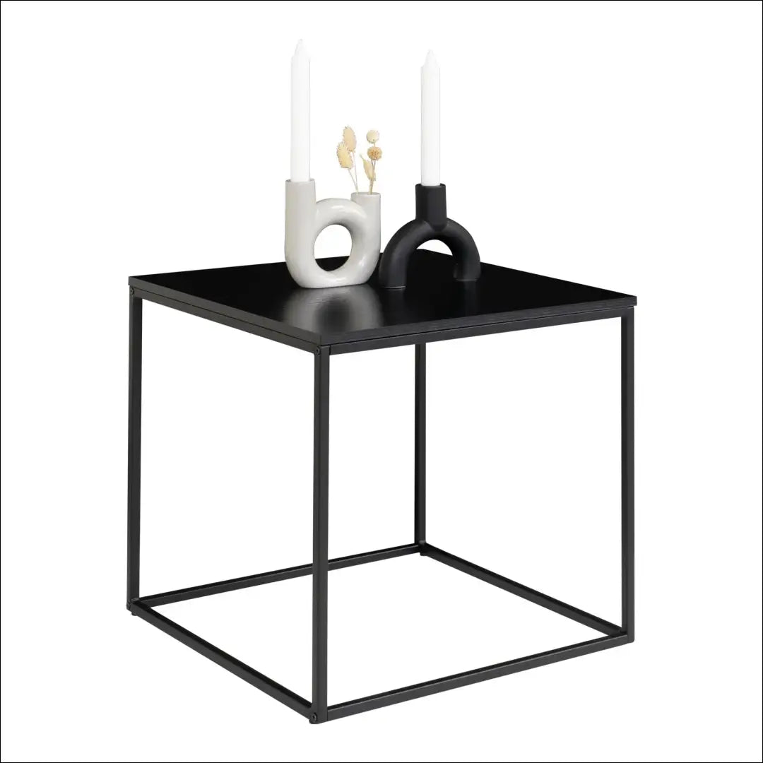 Šoninis staliukas juodas rėmas 45x45x45 cm RD322 - €39 Save 15% 25-50, Juoda, nordic, Side tables, uzsakomi €25 to €50
