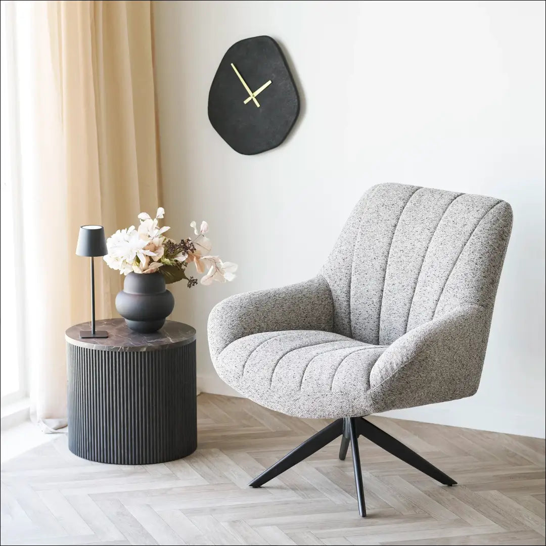 Šoninis staliukas marmuro imitacijos tamsiai rudas ø45x40 cm RD368 - €179 Save 15% 100-200, nordic, Side tables,