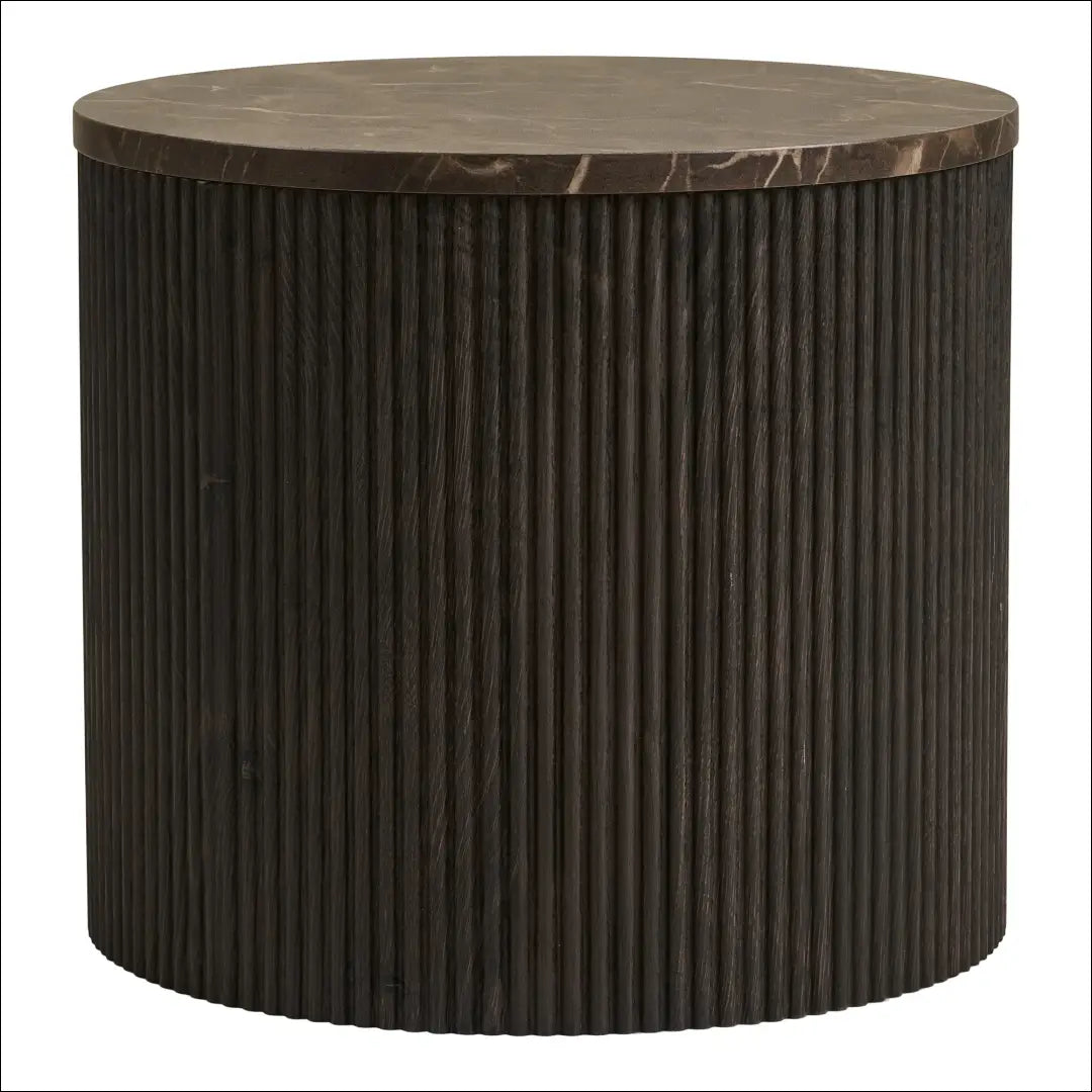 Šoninis staliukas marmuro imitacijos tamsiai rudas ø45x40 cm RD368 - €179 Save 15% 100-200, nordic, Side tables,