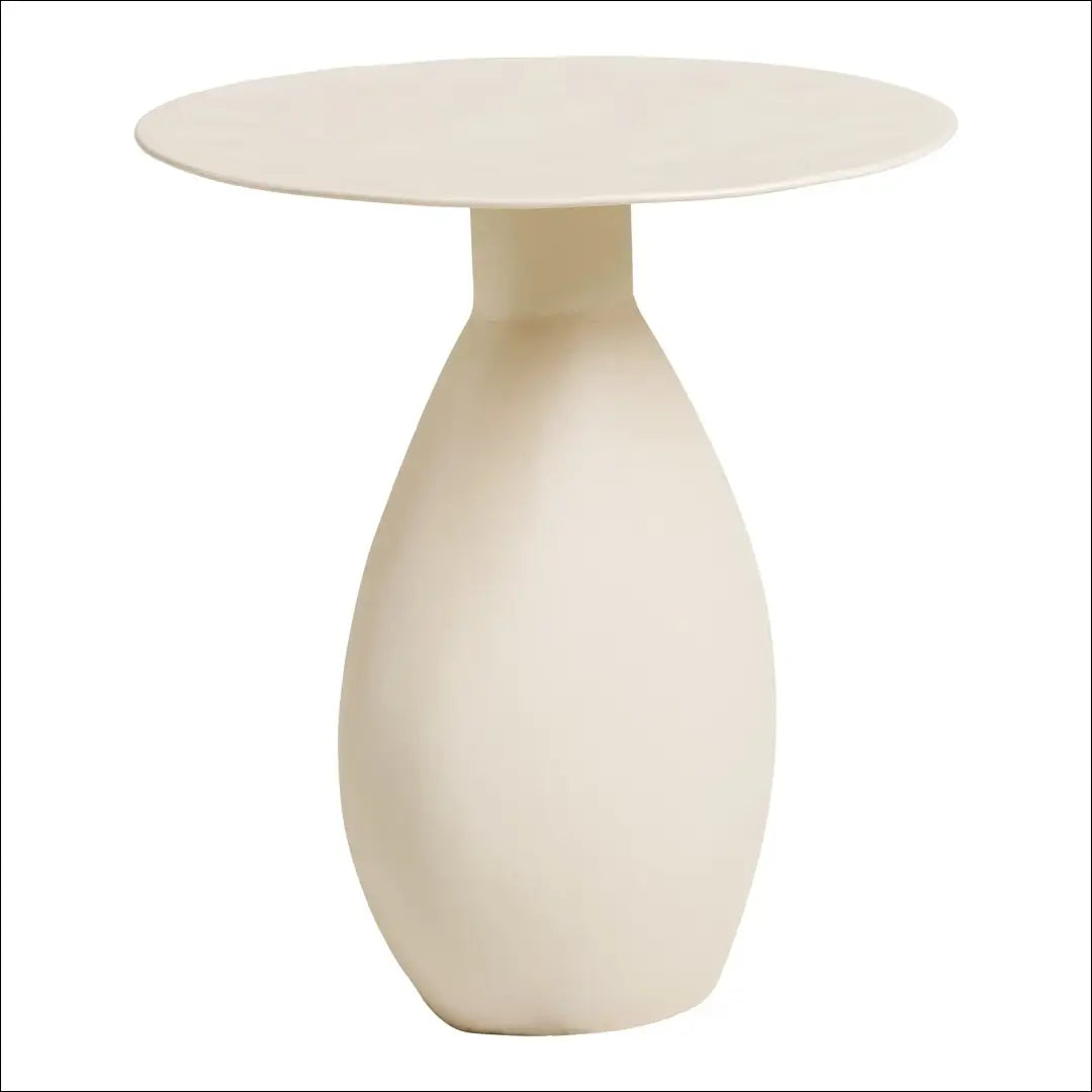 Šoninis staliukas metalas/emalis balkšvas ø36x40 cm RD389 - €121 Save 15% 100-200, Balkšva, nordic, Side tables,