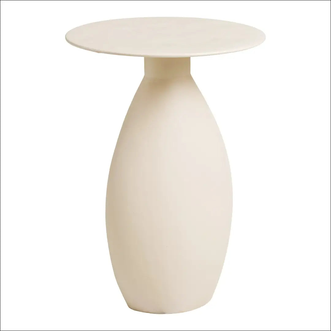 Šoninis staliukas metalas/emalis balkšvas ø36x50 cm RD388 - €138 Save 15% 100-200, Balkšva, nordic, Side tables,